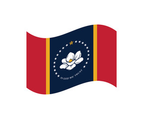 flag of the state of mississippi