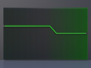 Fototapeta premium Background dark with green line