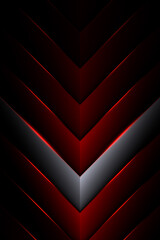 Obraz premium Abstract black and red geometric background