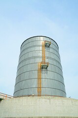 Large industrial tanks or spherical tanks for petrochemical plant, oil and gas fuel or water in refinery or power plant for industrial plant.