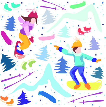 Snow skating