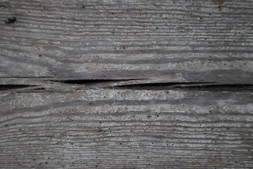 Old wood texture and color. Close-up of aging of wood building.
