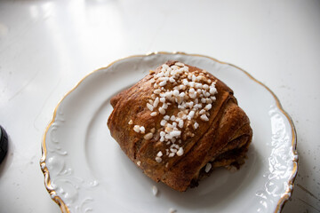 Traditional Cinnamon bun, Korvapuusti in Finland. Raseborg 2020. Must try