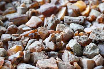 Raw Natural Baltic Amber Loose Pieces. Unpolished