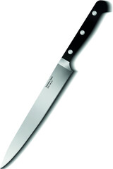 vector kitchen knife isolated on white