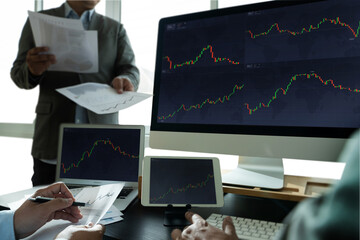 work hard Data Analytics Statistics Information Business Technology investment trading a stock exchange