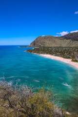 Fototapeta na wymiar Beach, Mauna Lahilahi, Makaha, West coast of Oahu island, Hawaii 