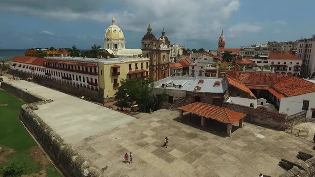 Muralla en Cartagena de Indias