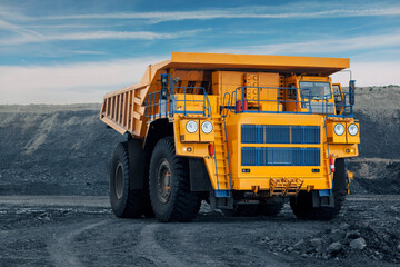 Large quarry dump truck