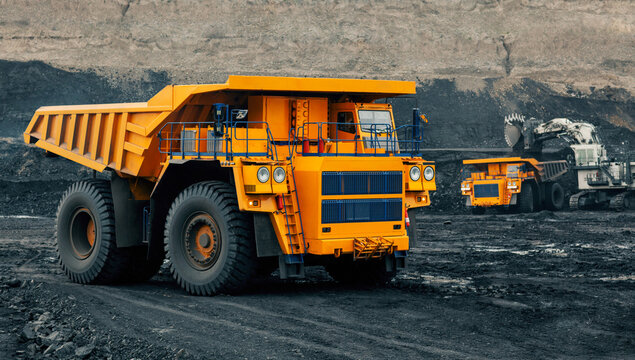 Large quarry dump truck