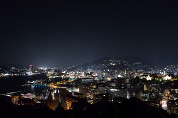 グラバースカイロードからの長崎市街地夜景