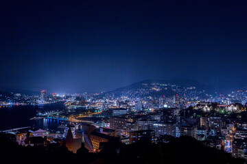 グラバースカイロードからの長崎市街地夜景