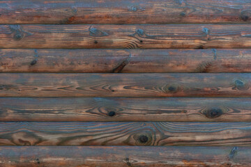 Abstract wooden background. Surface is made of wooden beams. Natural wood grain