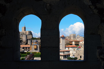 View from the tower window to other Rabati Castle complex in Akhaltsikhe, Georgia