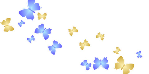 Fototapeta na wymiar Romantic bright butterflies flying vector illustration. Summer beautiful insects. Detailed butterflies flying girly wallpaper. Tender wings moths graphic design. Garden beings.