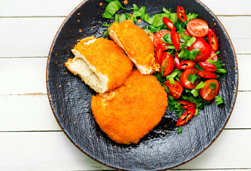 Appetizing Kiev cutlet