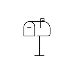 Outline mail box icon.