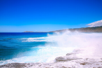 Big waves at China Walls, Koko Kai Beach Mini Park
, Honolulu, Oahu, Hawaii | Sea Nature Landscape Travel