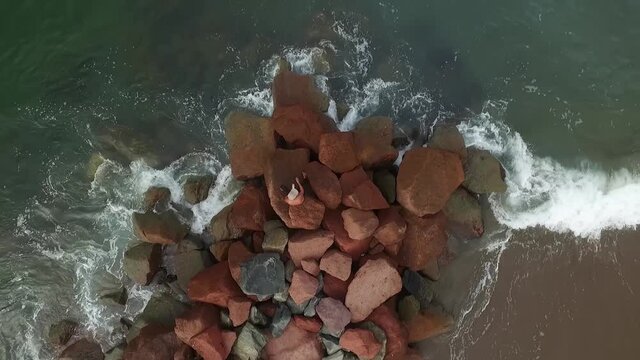 Pescador en Puerto Vallarta, Jalisco.