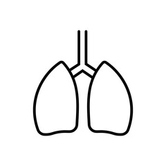 human organs, lung icon