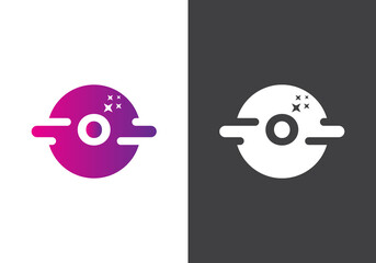 Simple Abstract O letter design  Creative letter O Concept 