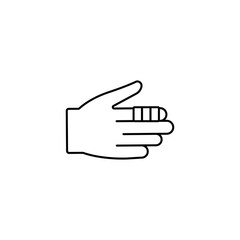bandaged finger icon