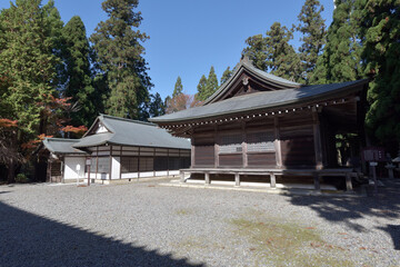 秋の比叡山延暦寺　前唐院と法華三昧堂　滋賀県大津市