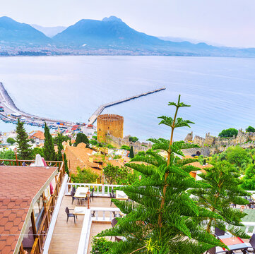 The viewpoints in Alanya, Turkey