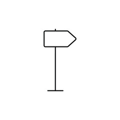 Signpost - Line Icon