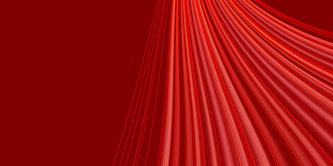 Vector abstract red wavy background. Curve flow motion. Red vector Template Abstract background with curves lines and shadow. For flyer, brochure, booklet and websites design 