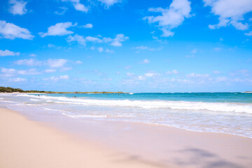 Fototapeta na wymiar Malaekahana Beach, North shore, Oahu island, Hawaii