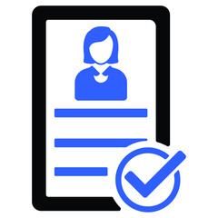 approved document icon design vector