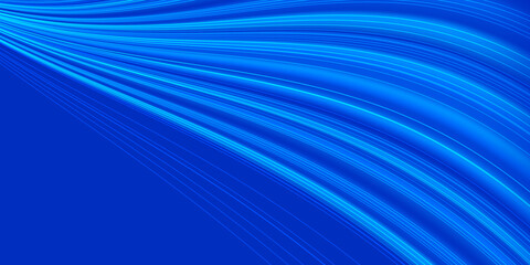 Glowing abstract wave on dark, shiny motion, magic space light. Vector techno abstract background, blue color 