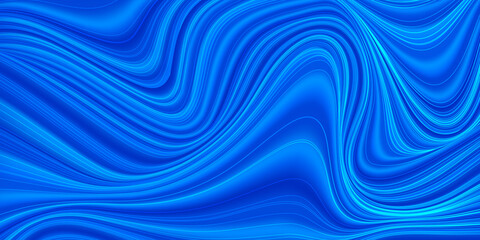 Dark blue paper waves abstract banner design. Elegant wavy vector background 
