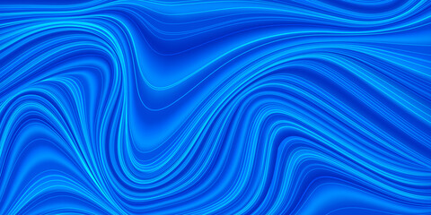 Dark blue paper waves abstract banner design. Elegant wavy vector background 