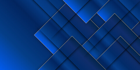 Abstract Dark Blue Squares Background