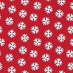 Christmas Snowflakes seamless pattern design