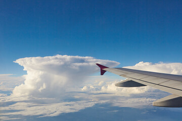 Obraz premium wing of airplane