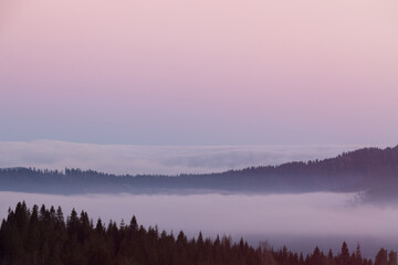 Panorama z Czarnej Góry, Podhale