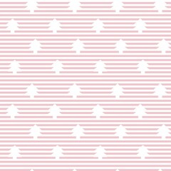 Pink Christmas Tree seamless pattern design