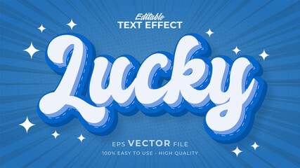 Editable text style effect - comic retro text style theme