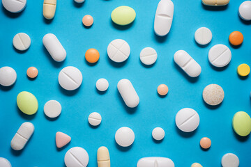 Pills close up
