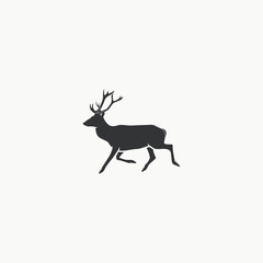 Deer icon graphic design vector illustration
