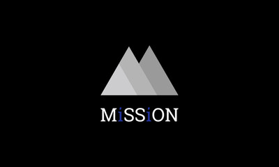 Mission logo design, logo design, logo free vector image