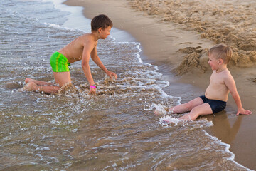 boy jumping freedom in the beach 2021 play
