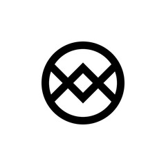 Vector Logo Letters VA Circle