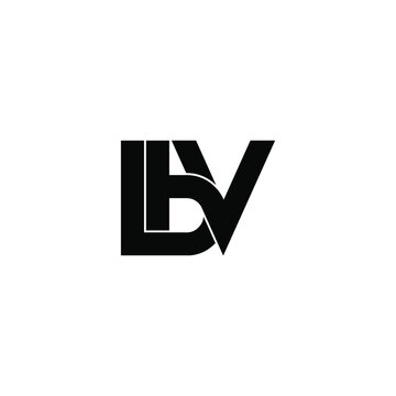lbv letter original monogram logo design