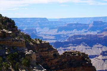 Fototapeta na wymiar View over south rim Grand Canyon, Arizona, USA
