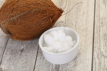 Dietary Coconut oil in the bowl