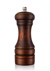 pepper shaker isolated on white background, close up © Anna